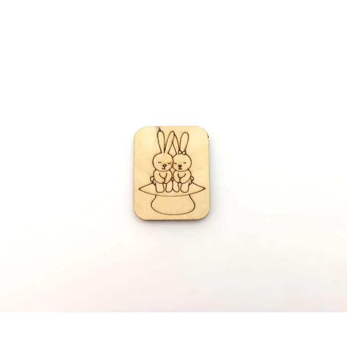 Деревʼяні магніти Романтика № 20