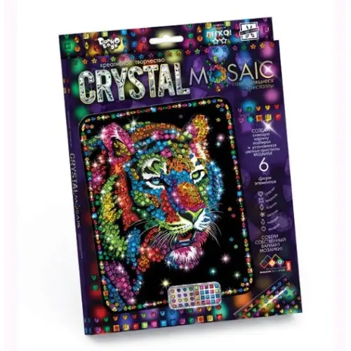 Набір для креативної творчості "CRYSTAL MOSAIC", "Тигр"