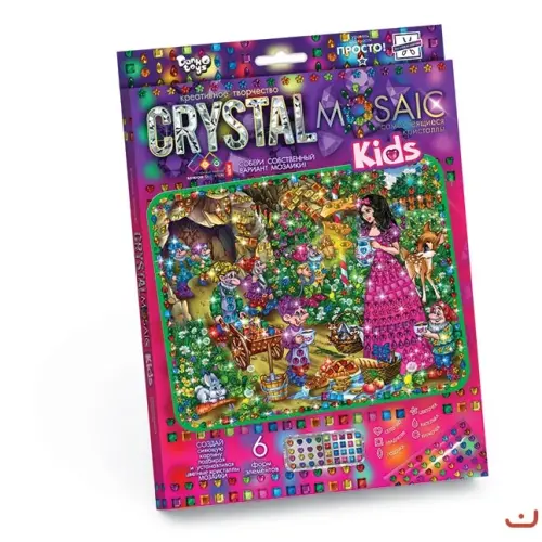 Набір для креативної творчості "CRYSTAL MOSAIC KIDS", "Білосніжка"