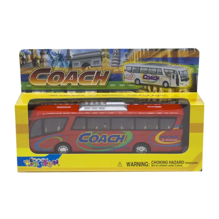 Инерционный автобус "Coach" (красный)