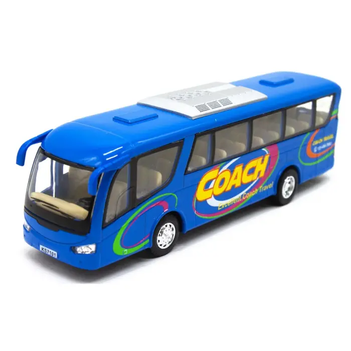 Инерционный автобус "Coach" (синий)