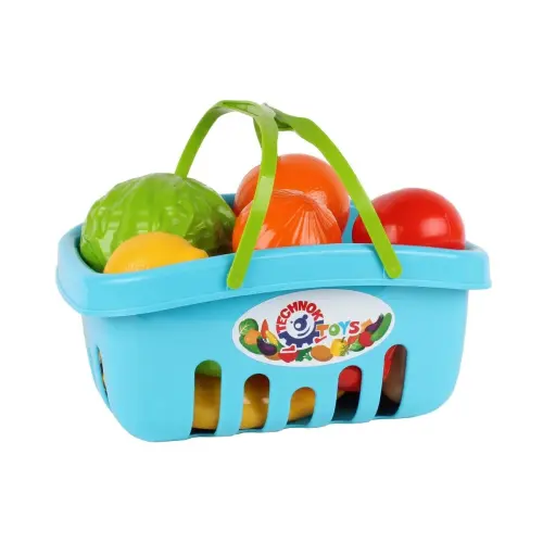 Набір продуктів у кошику (синій)