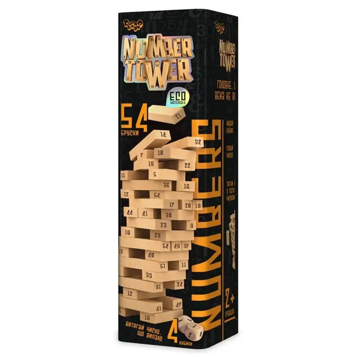 Настольная игра "Number Tower" укр