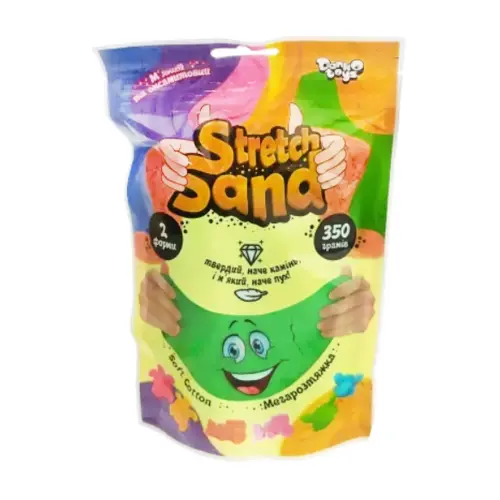 Кінетичний пісок "Stretch Sand" укр 350 г зелений