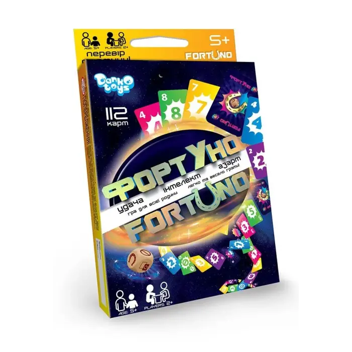 Настольная игра "ФортУно" средняя укр