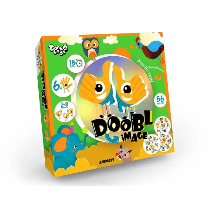 Настольная игра "Doobl image: Animals" укр