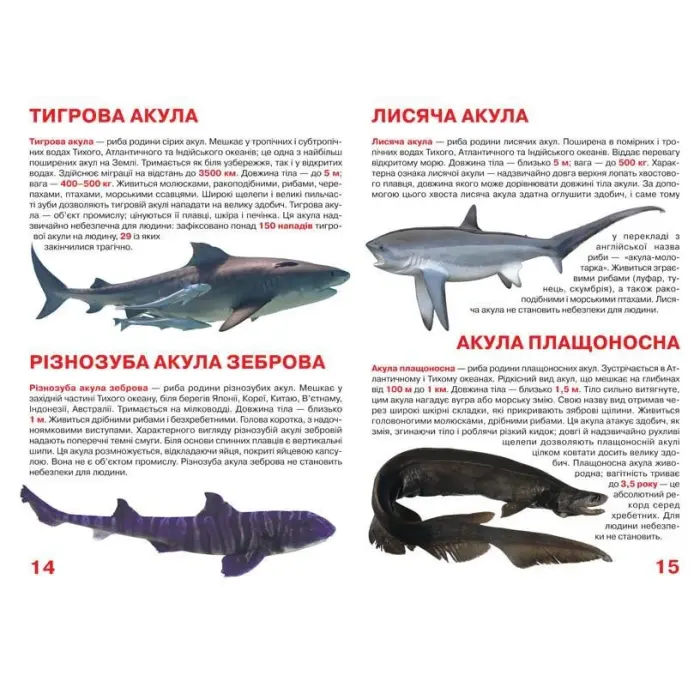 Книга "Велика книга. Акули" (укр)