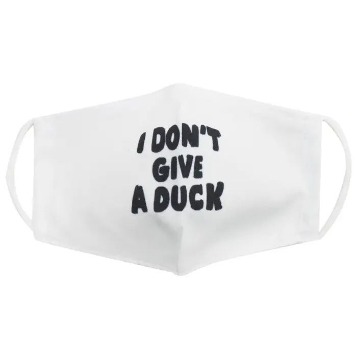 Багаторазова 4-х шарова захисна маска "I dont give a duck" розмір 3, 7-14 років