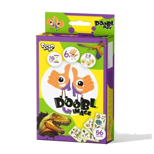 Настільна гра "Doobl Image, Dino", укр