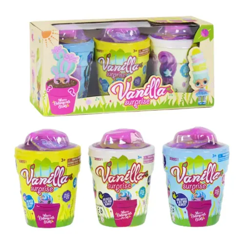 Уцінка. Набір-сюрприз "Vanilla Surprise" (3 штуки) - тріснуті горщики, не товарний вид упаковки