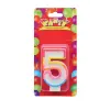 Свічка декоративна "Цифра 5"