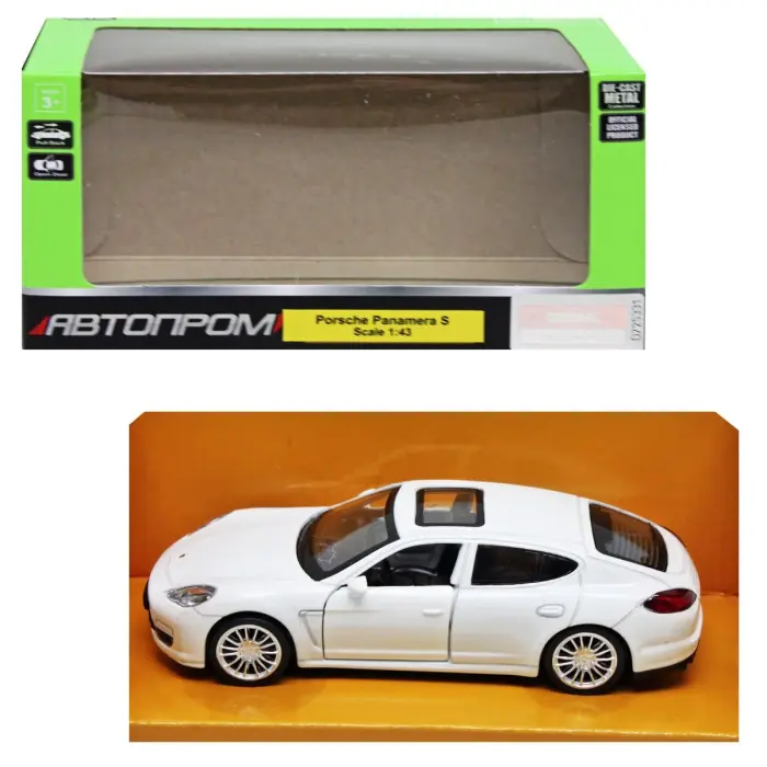 Машинка металлическая "Автопром: Porsche", белый