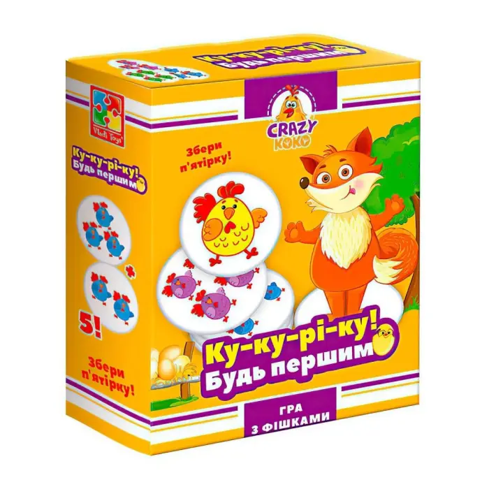 Игра настольная "Crazy Koko: Ку-ку-ре-ку!" (укр)