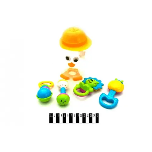 Уцінка. Набір брязкалець в баночці пингвинчика "Baby Playset" (4 шт) - зламан контейнер