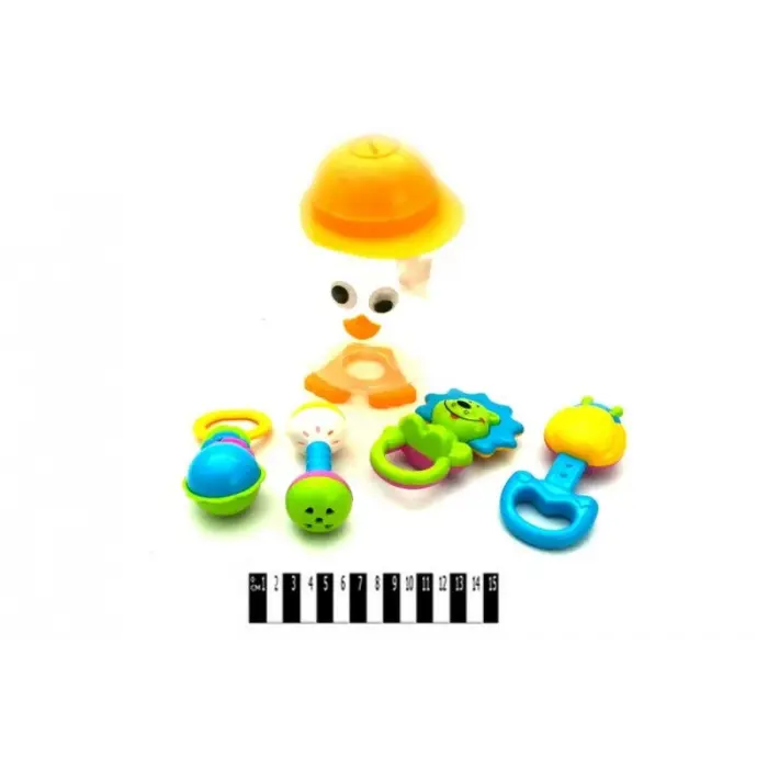 Уцінка. Набір брязкалець в баночці пингвинчика "Baby Playset" (4 шт) - зламан контейнер