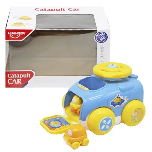 Пластикова машинка "Catapult Car" із запуском (синя)