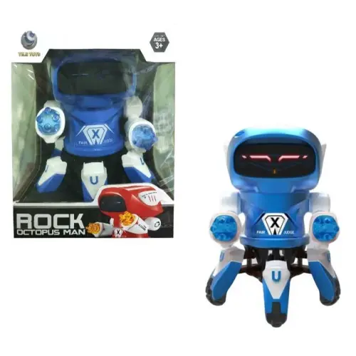 Уцінка. Робот музичний "Rock Octopus Man" (синій) - включается играет, (не ходит)
