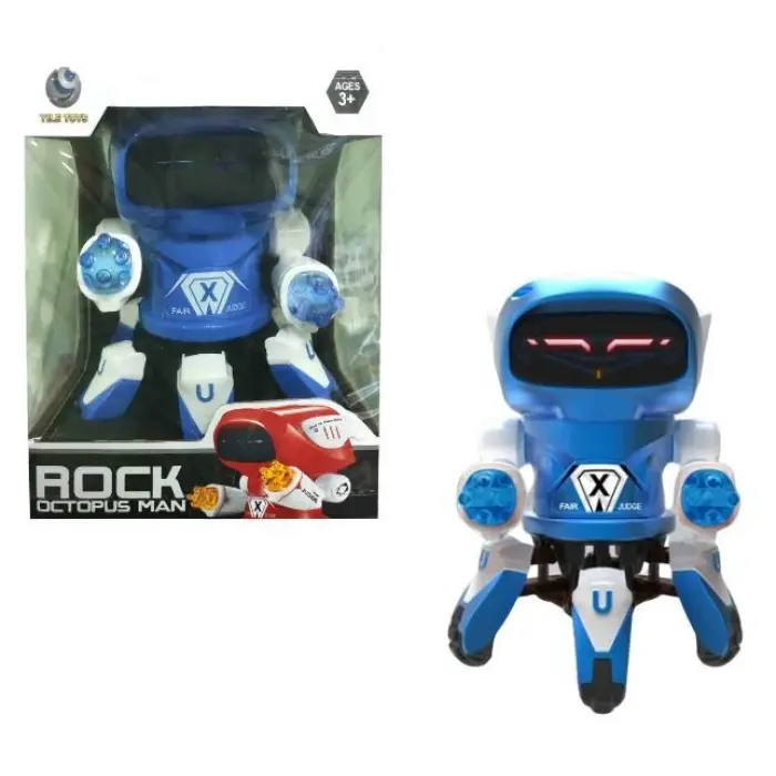 Уцінка. Робот музичний "Rock Octopus Man" (синій) - включается играет, (не ходит)