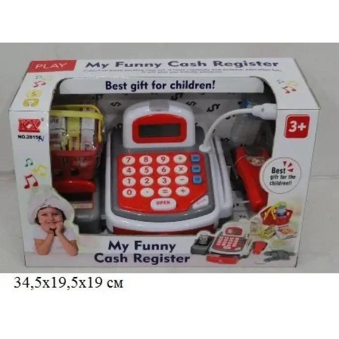 Уцінка. Касовий апарат 2815N батар.муз.свет.кор.34,5 * 19,5 * 19 Ш.К. / 12 / - Брудна, некоректно працює каса