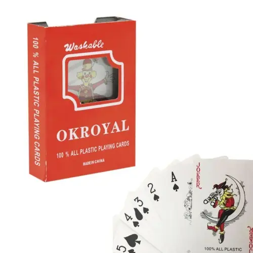 Уценка. Колода карт "Okroyal" - маленькие трещины на упаковке