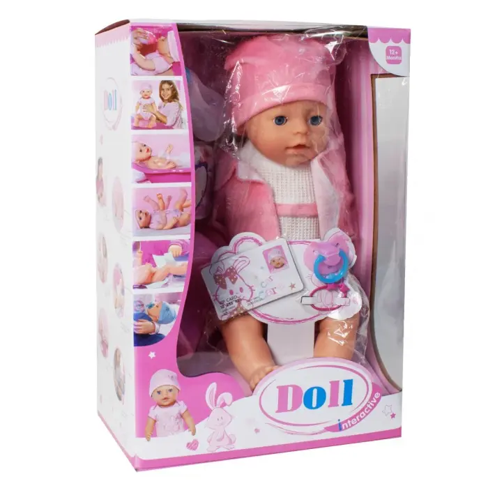 Уцінка. Пупс "Doll" в м'якій рожевої жилеточки - Відсутні аксесуари