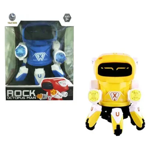 Уцінка. Робот музичний "Rock Octopus Man" (жовтий) - пошкоджена упаковка