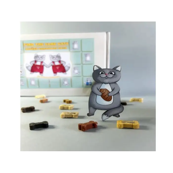 Деревянный игровой набор "Найди одинаковых котов"