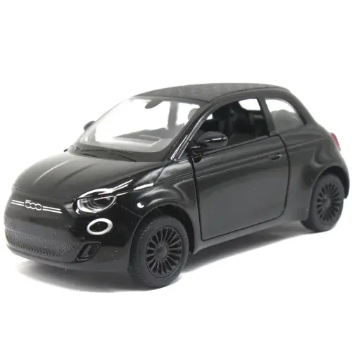 Машинка металева "Fiat 500E", чорний