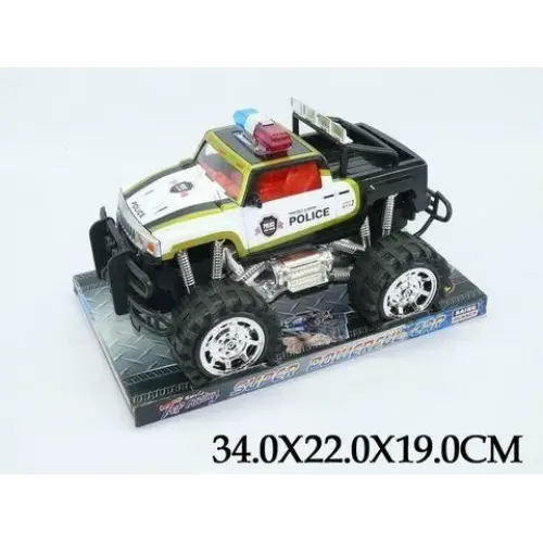 Уцінка. Інерційна машинка джип (поліцейський) арт. 6137FF - Пошкоджена упаковка, зламаний ліхтар