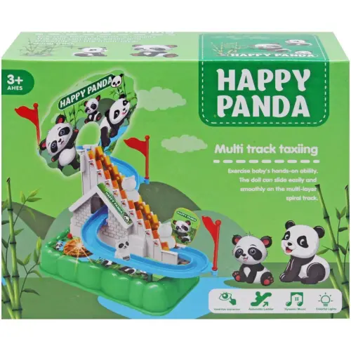 Уцінка. Трек-гірка "Happy Panda", світло, музика не працює механізм підйому
