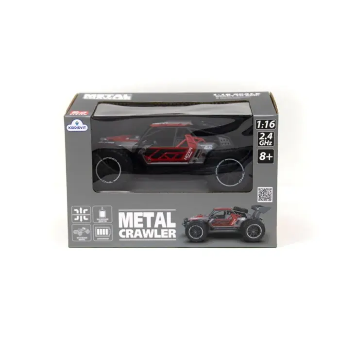 Машинка на радиоуправлении Metal Crawler – Nova (серо-красный, 1:16)
