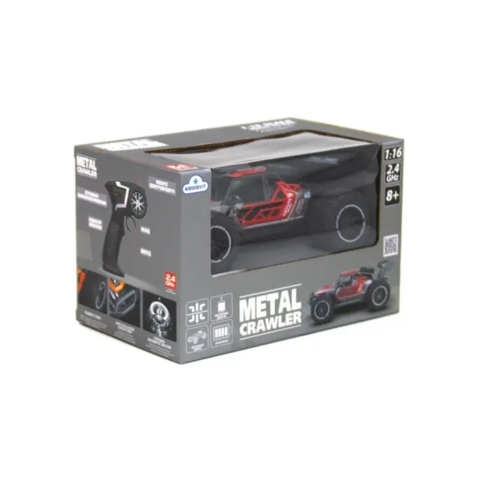 Машинка на радиоуправлении Metal Crawler – Nova (серо-красный, 1:16)