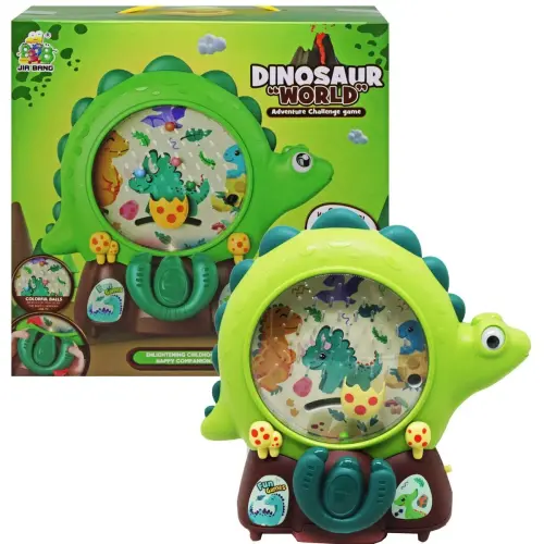Уцінка. Гра "Спіймай кульку: Dinosaur World" (зелена) крутиться барабан грає музика кульки не падають