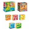 Кубики деревянные "Colourful Zoo" (4 шт)