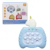 Уцінка. Електронна гра "Finger Press Pop-It Console: Єдиноріг" (блакитний) НЕ ЙДЕ ДАЛІ ПЕРШОГО РІВНЯ