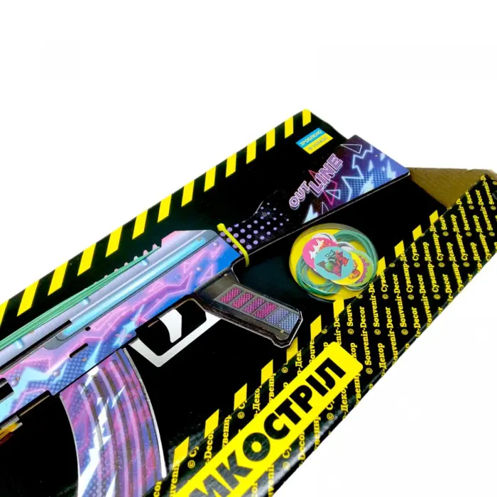Деревянный игровой набор "Автомат резинкострел: AK Digital"