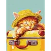 Картина за номерами "Спляче кошеня" 30х40 см