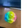 Уцінка. Антигравітаційний мʼячик Gravity (Moon) Ball, веселковий, 6,5 см подертий