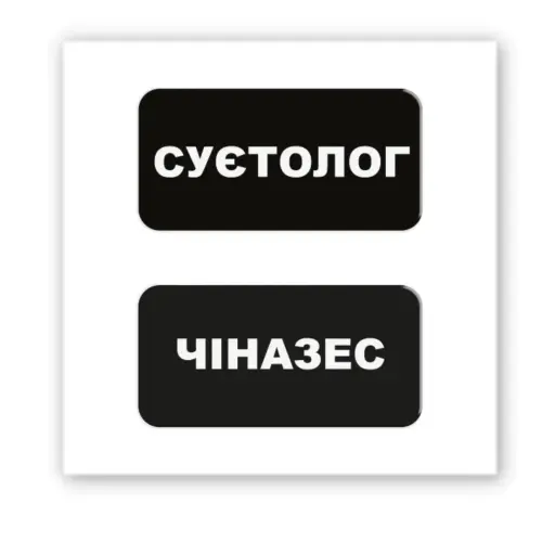 3D стікер "Суєтолог" (ціна за 2 шт)