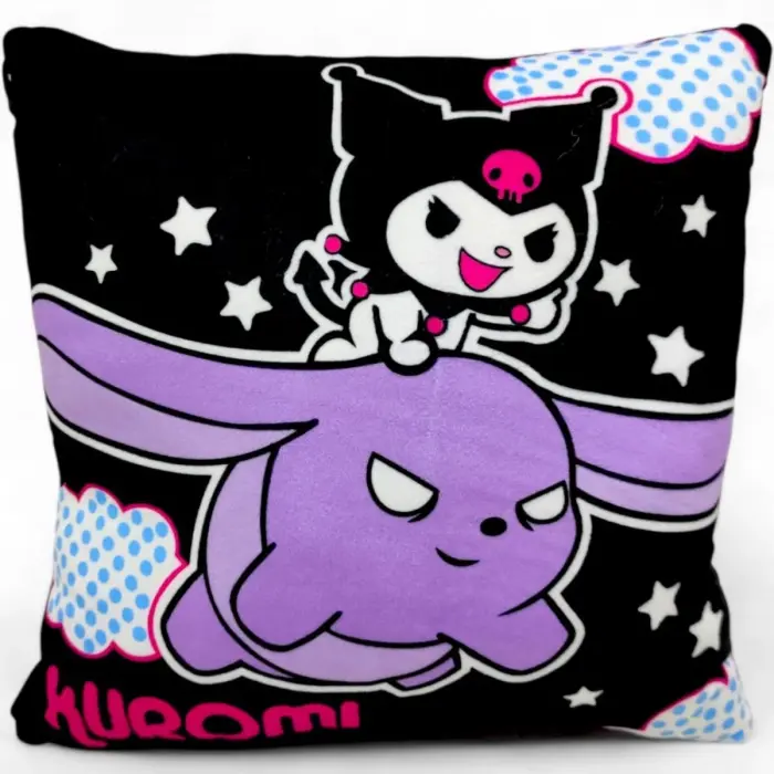 Подушка з принтом аніме "Sanrio - Куромі (Kuromi)", 30 см