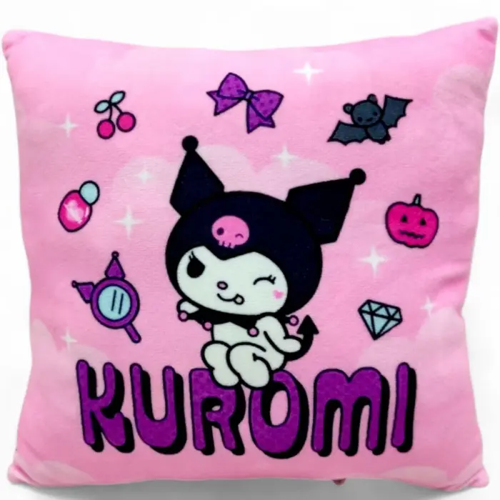 Подушка з принтом аніме "Sanrio - Куромі (Kuromi)", 30 см