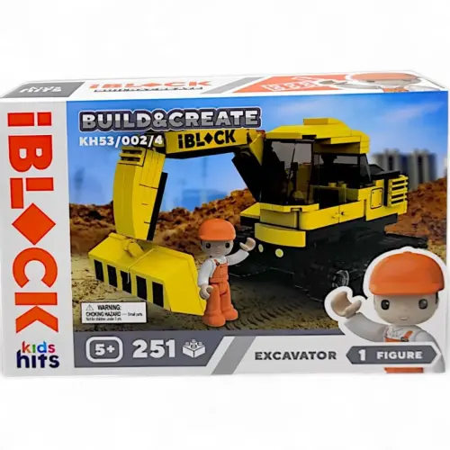 Конструктор "Kids hits IBLOCK JUNIOR. Будівельна техніка"