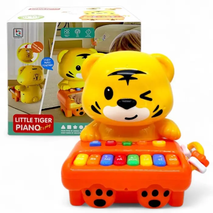 Уцінка. Інтерактивна іграшка "Little Tiger Piano" (23 см) - Пошкоджена упаковка