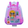 Лялька "Little Girl", 9 см, з тваринкою (жовта)