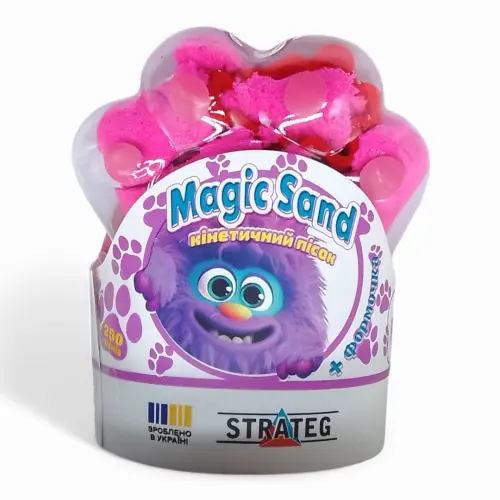 Кінетичний пісок "Magic Sand. Лапка", 250 г (рожевий)