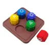 Настольная игра Гонги Gonggi - "Игра в кальмара 2", на подставке (вид 4)