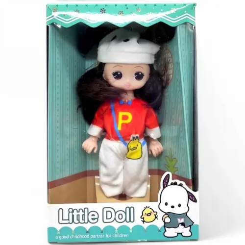 Кукла в костюме (15 см) "Аниме Sanrio", коричневая