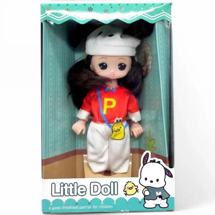 Лялька у костюмі (15 см) "Аніме Sanrio", коричнева