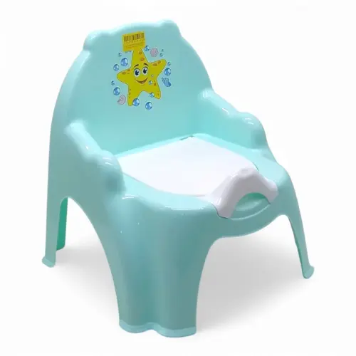 Горщик дитячий, (бірюзовий з зіркою)