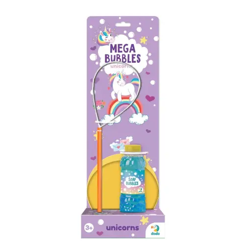 Мильні бульбашки "Mega Bubbles Єдиноріг". Об’єм 450 мл